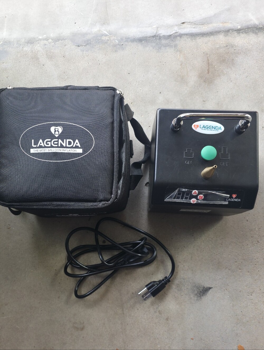 LAGENDA B231 Electric Balloon Pump Inflator with Carry Case Party Supplies